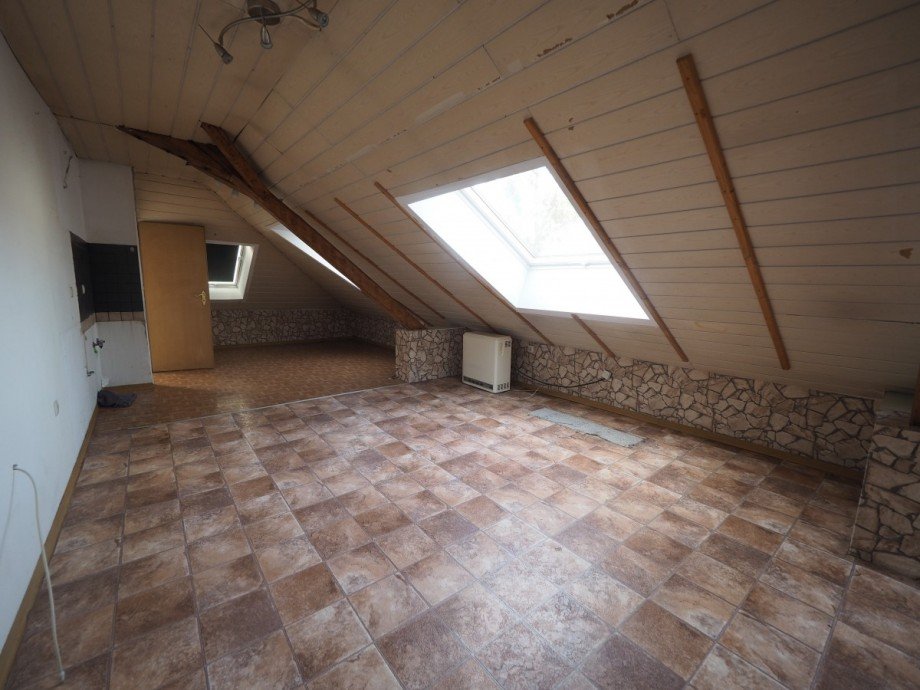 Wohnzimmer Dachgeschosswohnung Ulm