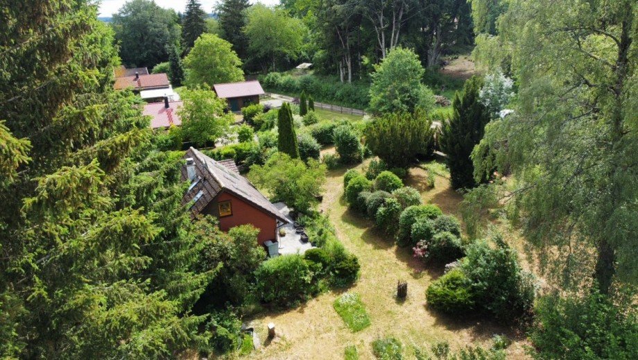 Luftaufnahme Grundst�ck Ferienhaus Bergh�len