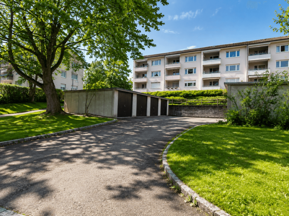 Balkonseite Etagenwohnung Ulm