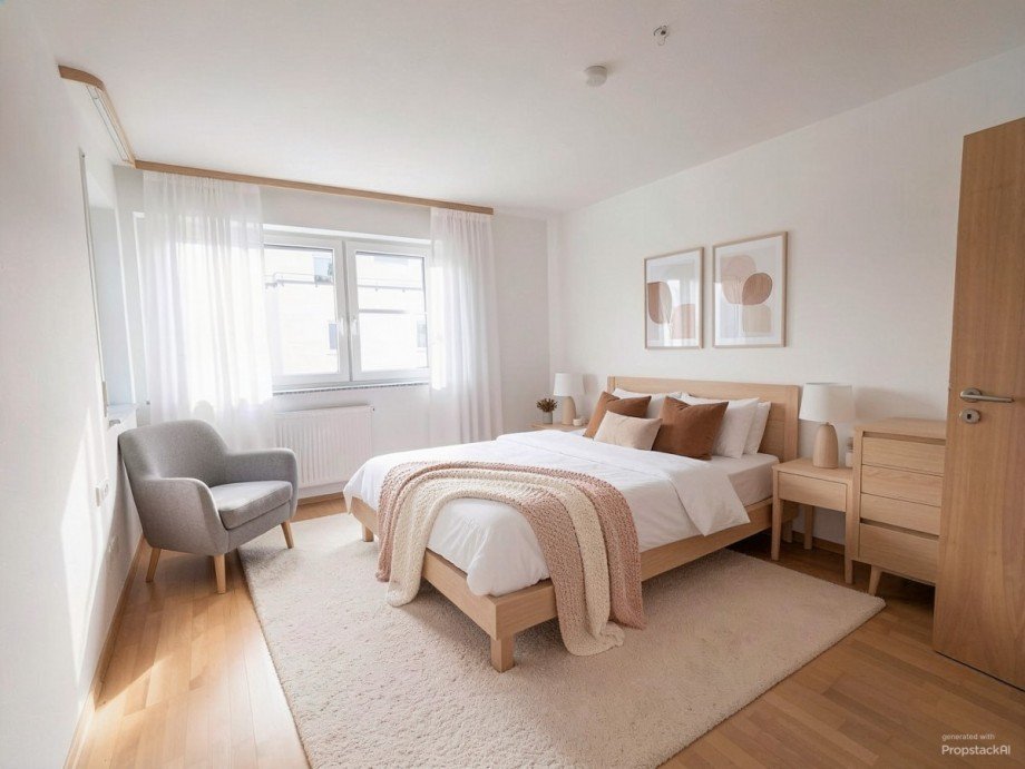 Schlafzimmer - (KI generiert) Etagenwohnung Neu-Ulm
