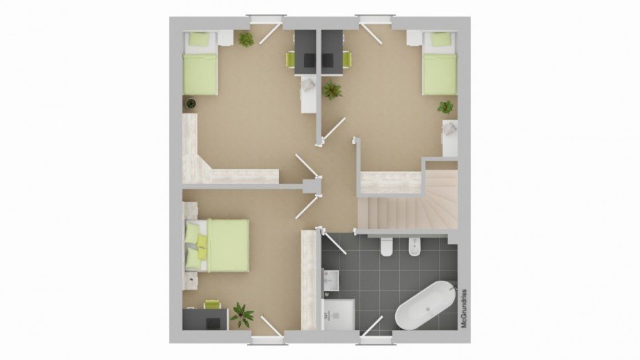Grundriss OG Einfamilienhaus Roggenburg