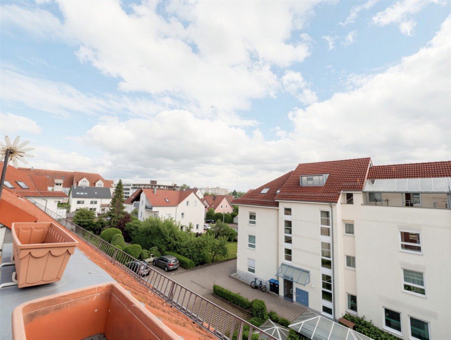 Ausblick Balkon Dachgeschosswohnung Senden