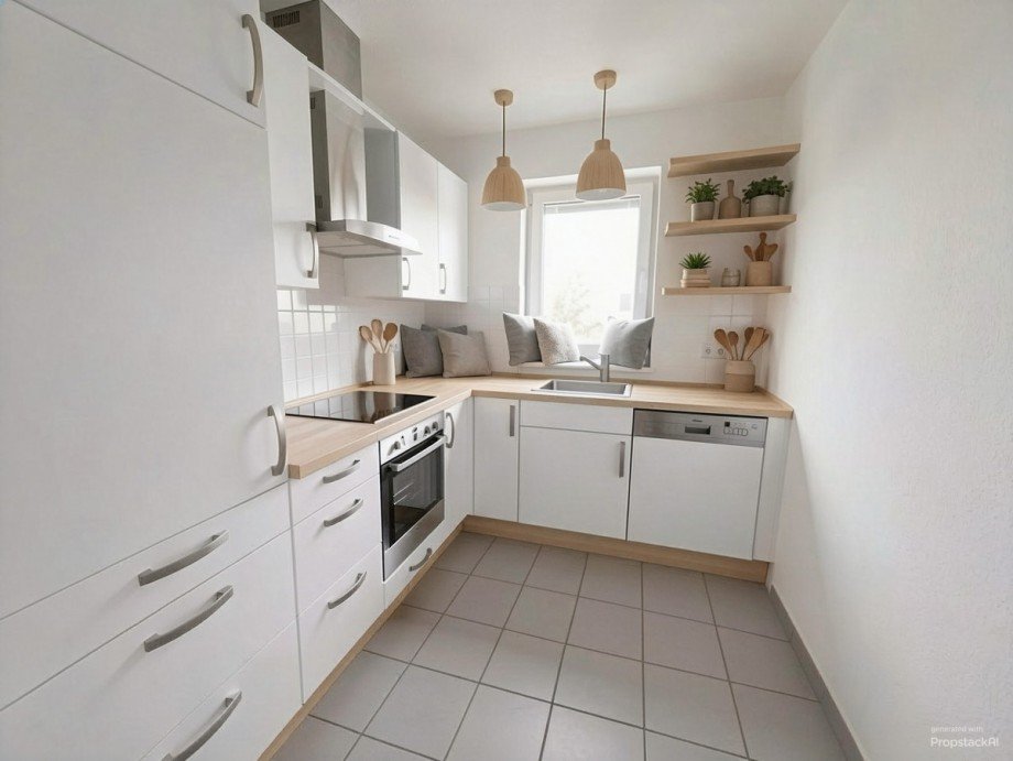 K�che - (KI generiert) Etagenwohnung Neu-Ulm