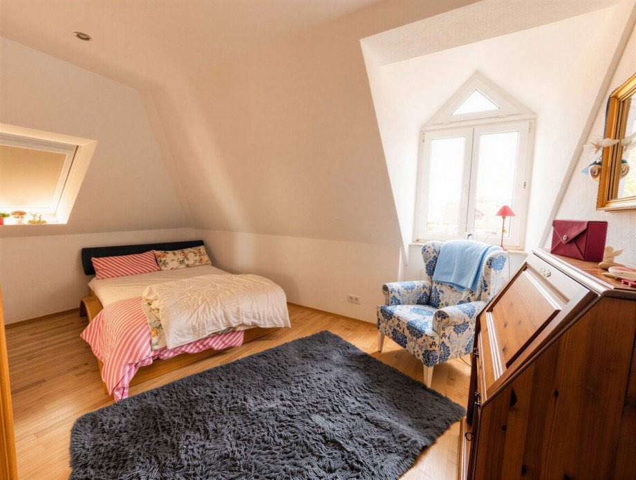 Schlafzimmer Dachgeschosswohnung Wei�enhorn