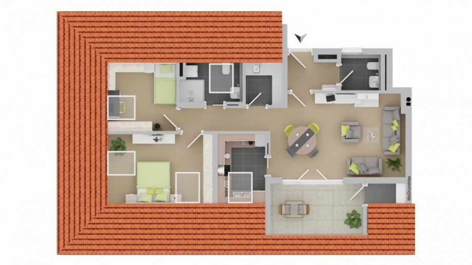 Grundriss Dachgeschosswohnung Senden