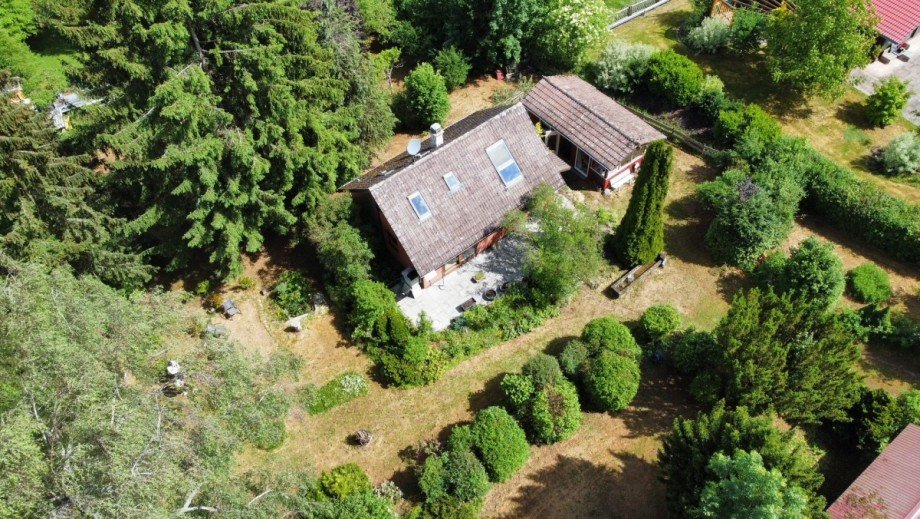 Luftaufnahme Grundst�ck Ferienhaus Bergh�len