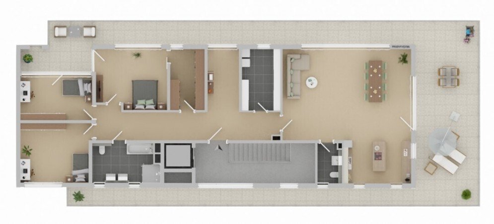Grundriss Penthaus Penthousewohnung Senden