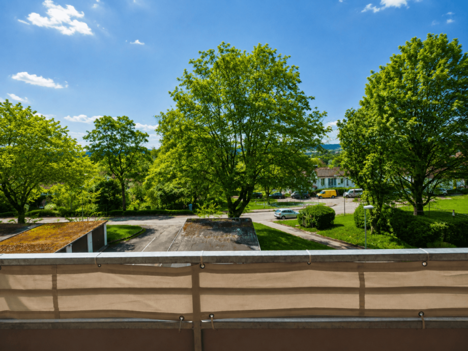 Blick vom Balkon Etagenwohnung Ulm