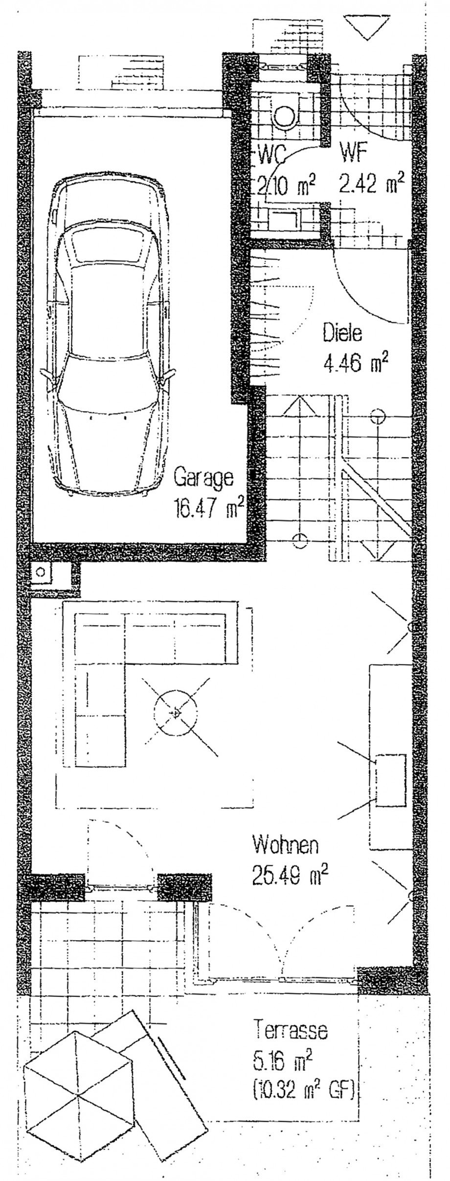 Grundriss EG Reihenmittelhaus Ulm