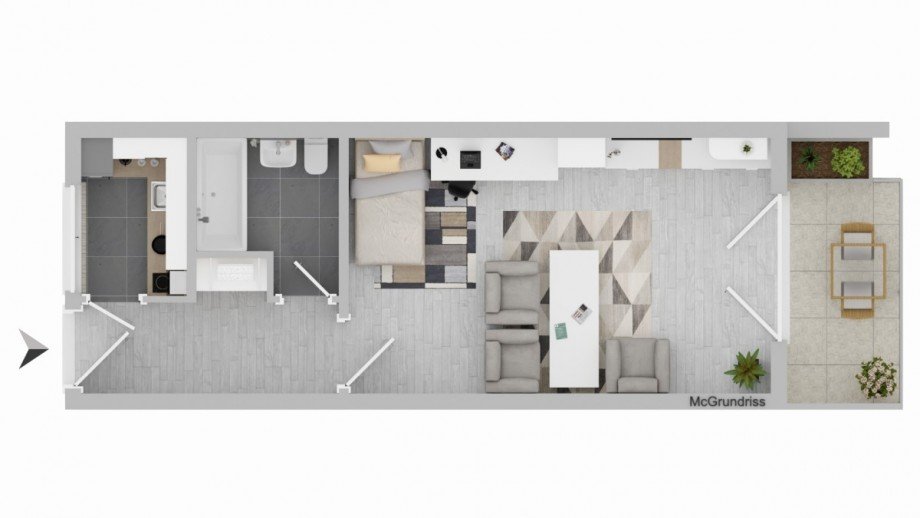 Grundriss Etagenwohnung Neu-Ulm
